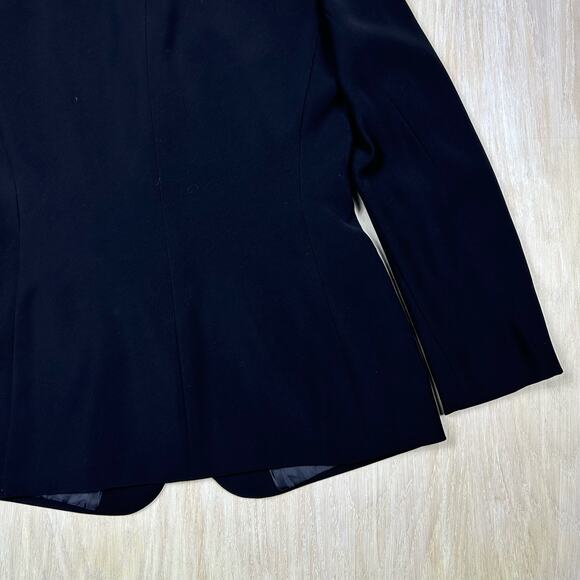 Calvin Klein Black 3-Button Career Office Professional Classic Blazer Jacket 8 - Picture 7 of 12